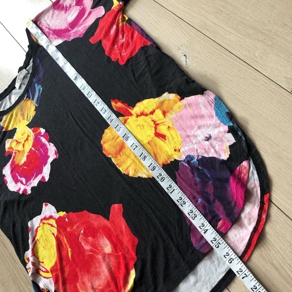 Aritzia Babaton Floral Print Top in Black Size XS - Picture 2 of 11